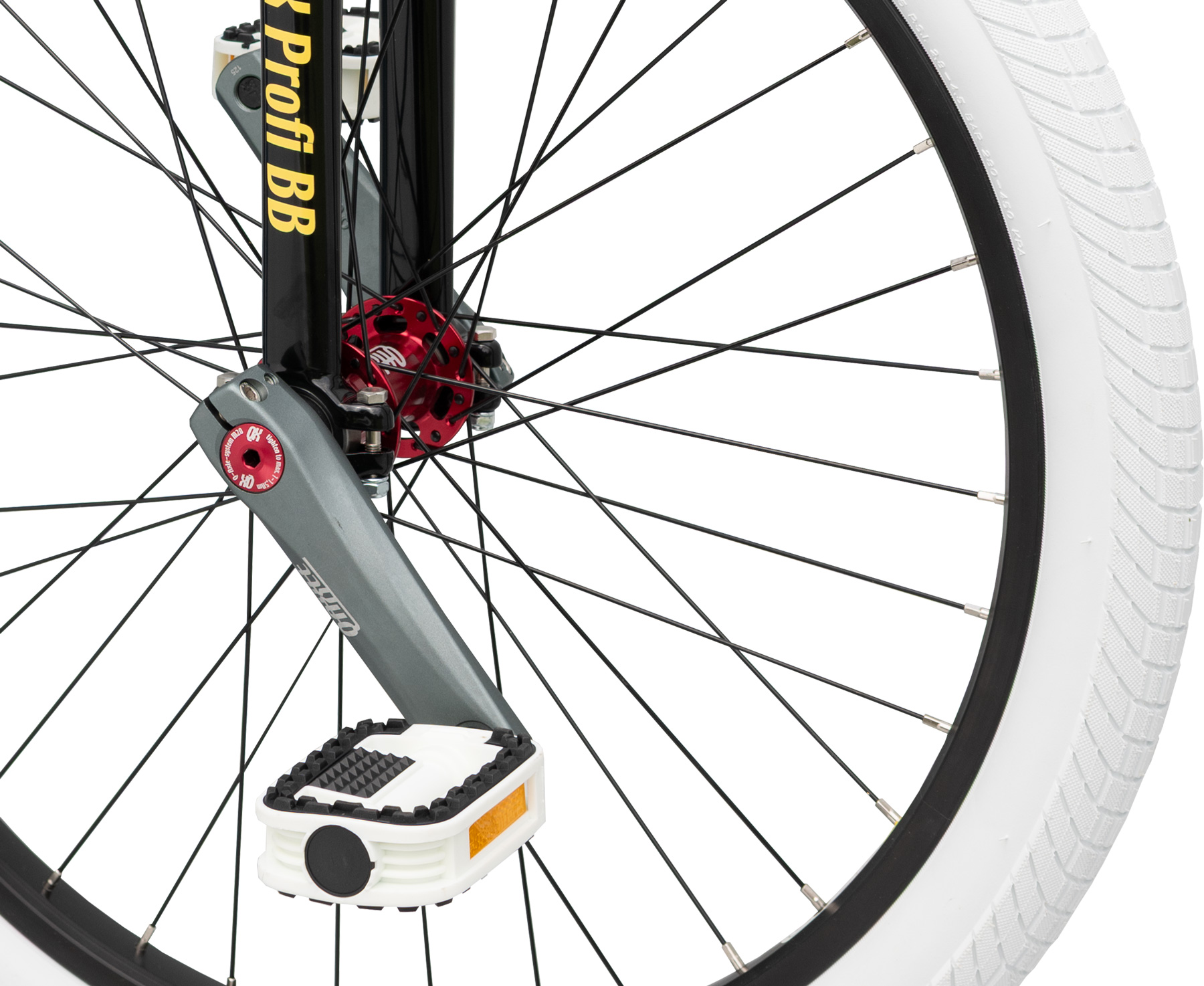 Fahrrad Pedal, BMX-Achse, Scheibenbremse, Gabel, Laufrad