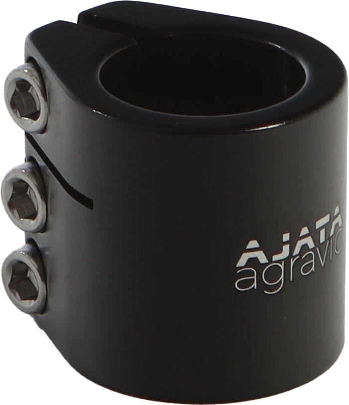 AJATA agravic Doppel-Sattelklemme 3 Bolt 31,8mm / 27,2mm In diesen Farben erhältlich: Schwarz Klammer, Gerät, Werkzeug