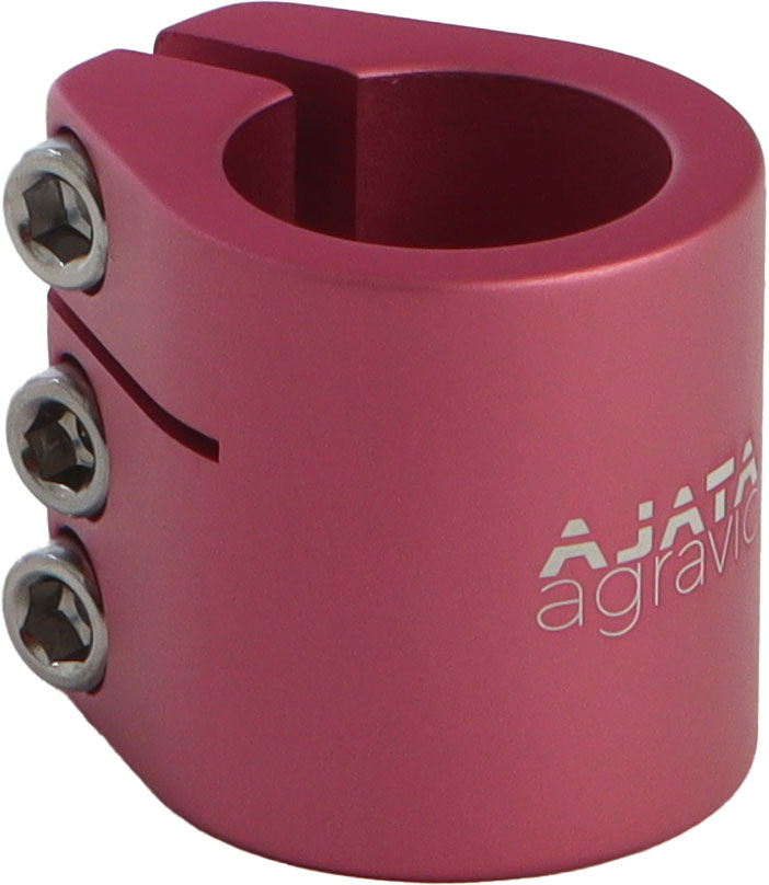 AJATA agravic Doppel-Sattelklemme 3 Bolt 31,8mm / 27,2mm In diesen Farben erhältlich: Rosé Klammer, Gerät, Werkzeug