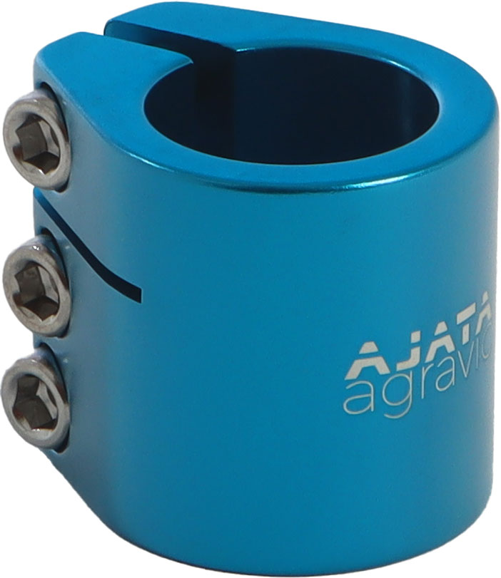 AJATA agravic Doppel-Sattelklemme 3 Bolt 31,8mm / 27,2mm In diesen Farben erhältlich: Blau Klammer, Gerät, Werkzeug