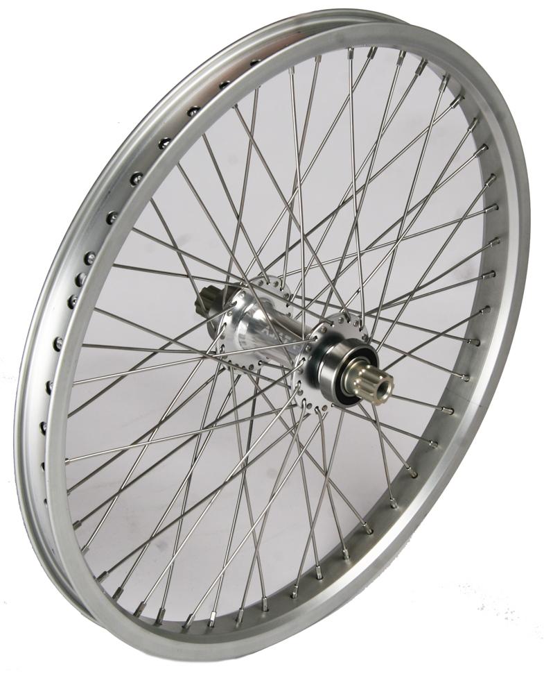 Laufrad-Expert-silber AJATA Expert ISIS Laufrad 20 Zoll (406mm)