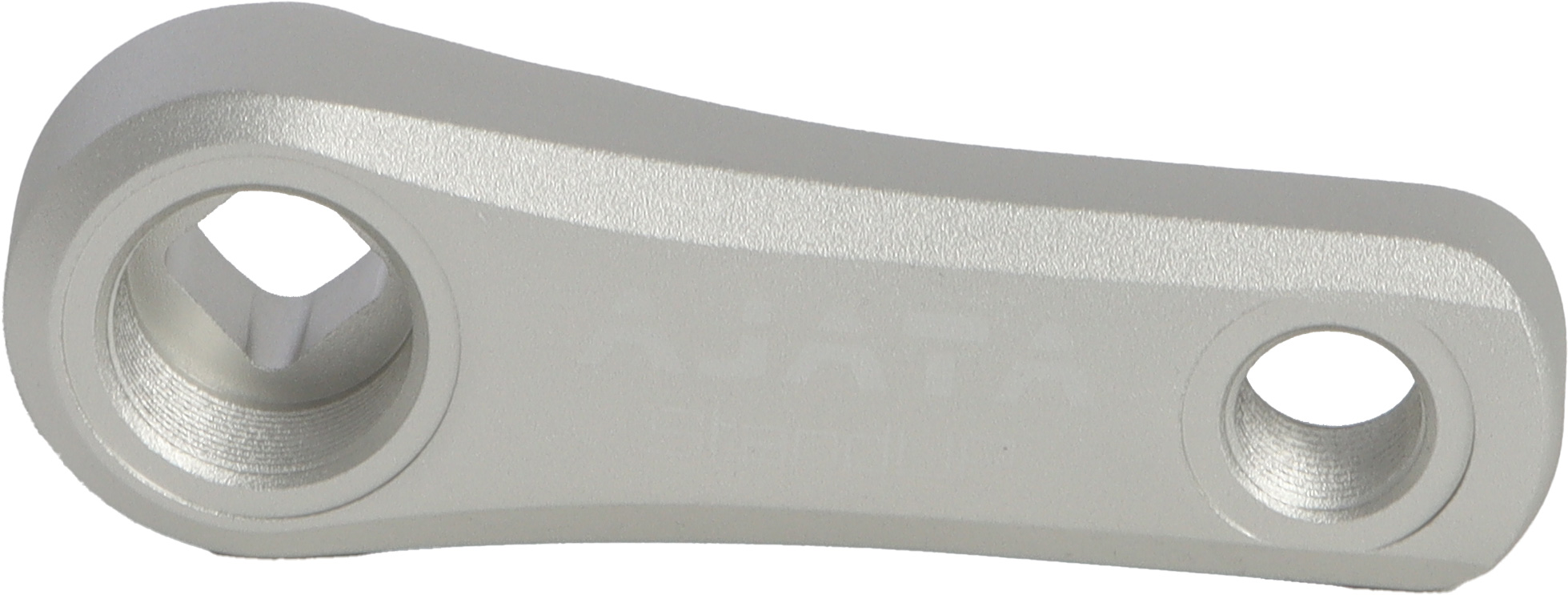 Metallgriff, Gleitstück, Schwarz? (silber), Zweifachloch, Maschinenbauteil