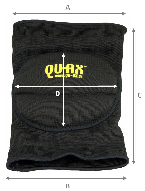 QU-AX Knie-/ Ellbogenschutz Maße